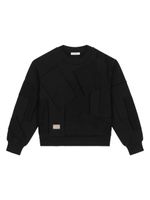 Dolce & Gabbana Kids panelled cotton sweatshirt - Noir