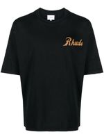 RHUDE t-shirt en coton à logo imprimé - Noir