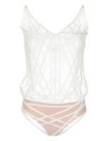 Marlies Dekkers body Illusionist à motif en jacquard - Blanc