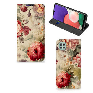 Smart Cover voor Samsung Galaxy A22 5G Bloemen