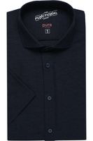 Pure Functional Slim Fit Jersey shirt marine, Effen