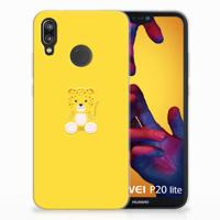 Huawei P20 Lite Telefoonhoesje met Naam Baby Leopard