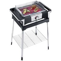 Severin 8117 Grill Elektrisch 2 grillzones Zwart, Zilver