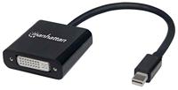 Manhattan 152549 Actieve Mini DisplayPort Mannelijke naar DVI-I Dual Link Female Vrouwelijke Zwart