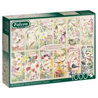 Falcon - Country Diary Summer (1000 Stukjes) - Puzzel;Puzzel (8710126113059)