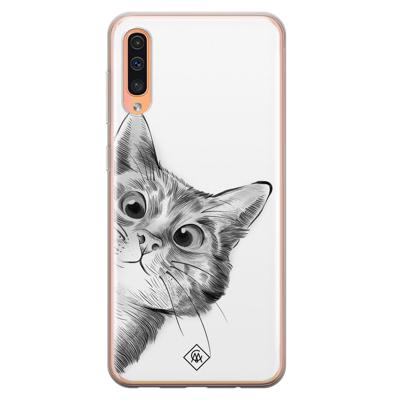 Samsung Galaxy A50/A30s siliconen hoesje - Peekaboo