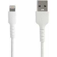 StarTech.com Premium USB-A naar Lightning Kabel 2m Wit - USB Type A naar Lightning Charge & Sync Oplaadkabel - Verstevigd met Aramide Vezels - Apple MFi Gecertificeerd - iPad Air iPhone12 (RUSBLTMM2M)