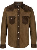 TOM FORD chemise en daim d'inspiration western - Marron - thumbnail