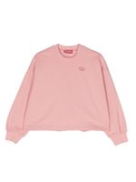 Diesel Kids sweat à logo brodé - Rose