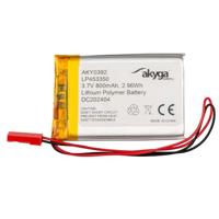 3,7 V 800 mAh batterij batterij LP453350 lithium-polymeer AKYGA AKY0392 Li-Po batterij PCM JST 2-polige aansluiting 2,54 15 cm