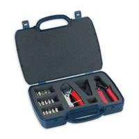 SCHWAIGER -FVS315 261- F krimpverbindingsset in praktische kunststof koffer | gereedschapsset | montage van F-connectoren | 18 stuks