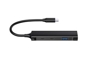 Conceptronic HUBBIES12B interface hub USB 3.2 Gen 1 (3.1 Gen 1) Type-C 5000 Mbit/s Zwart