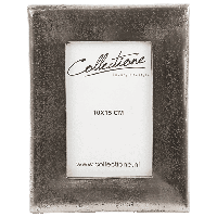 Fotolijst Dalani staand / hang 15x20cm (foto 10x15cm) ruw nickel