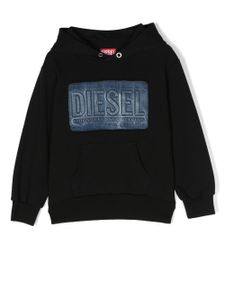 Diesel Kids hoodie à logo imprimé - Noir