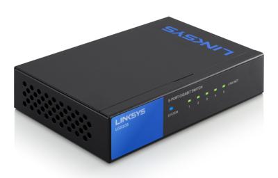 Linksys 5-poorts Gigabit - desktopswitch (LGS105) Linksys 5-poorts Gigabit - desktopswitch (LGS105)
