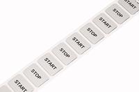 Knopplaat si 27x19mm 350 stks/rol - Markeringsmateriaal 19x27mm zilver 210-852