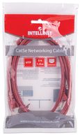 Intellinet 338394 RJ45 Netwerkkabel, patchkabel CAT 5e U/UTP 1.50 m Rood 1 stuk(s) - thumbnail