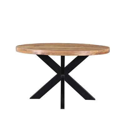 LABEL51 Eetkamertafel Ziggy - Rough - Mangohout - Rond - 140 cm LABEL51 Eetkamertafel Ziggy - Rough - Mangohout - Rond - 140 cm