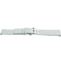 Horlogeband Universeel H520 Leder Wit 22mm - thumbnail