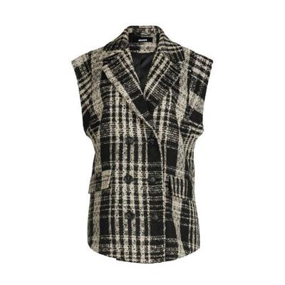 Eksept by Shoeby geruit gilet Yodi zwart/wit Eksept by Shoeby geruit gilet Yodi zwart/wit