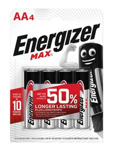 Energizer Max AA batterij (penlite) Alkaline 1.5 V 4 stuk(s)