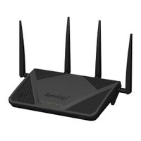 Synology RT2600AC draadloze router Gigabit Ethernet Dual-band (2.4 GHz / 5 GHz) 4G Zwart - thumbnail