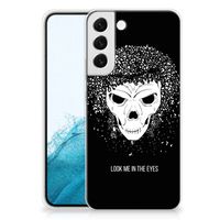 Silicone Back Case Samsung Galaxy S22 Plus Skull Hair - thumbnail