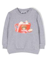 Moschino Kids sweat en polaire à motif Teddy Bear - Gris - thumbnail