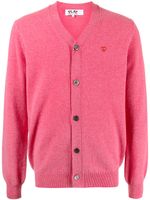 Comme Des Garçons Play cardigan à patch cœur - Rose