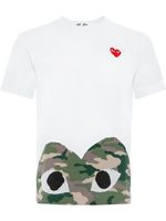 Comme Des Garçons Play t-shirt à logo imprimé - Blanc - thumbnail