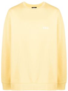 A.P.C. sweat à logo imprimé - Jaune