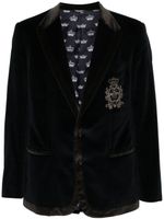 Dolce & Gabbana Pre-Owned blazer à logo appliqué (années 2000) - Bleu