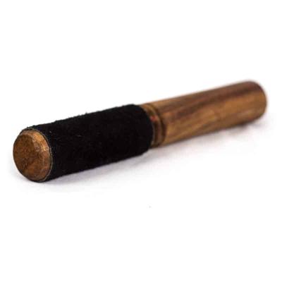 Zwart Houten Klankschaal Aanstrijkhout met Suède Afwerking Zwart Houten Klankschaal Aanstrijkhout met Suède Afwerking