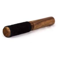 Zwart Houten Klankschaal Aanstrijkhout met Suède Afwerking