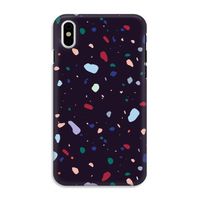 Dark Rounded Terrazzo: iPhone XS Tough Case