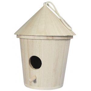 Set van 2x stuks Houten vogelhuisjes 16 cm