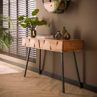 LifestyleFurn Sidetable Eryka Acaciahout, 125cm - Massief acacia naturel - thumbnail