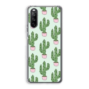 Cactus Lover: Sony Xperia 10 III Transparant Hoesje