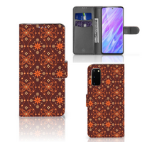 Samsung Galaxy S20 Telefoon Hoesje Batik Brown