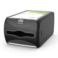Tork 272511 Xpressnap Counter servet Dispenser N4 / Papierdispenser geschikt voor N4 Interfold Servetvullingen, Signature Design / Zwart