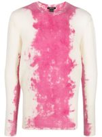 Avant Toi paint-splatter sweatshirt - Rose - thumbnail