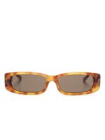 Linda Farrow lunettes de soleil Talita à monture rectangulaire - Marron