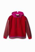 Hybride sweatshirt - RED - S - thumbnail