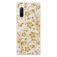 Sony Xperia 10 III TPU Case Gouden Bloemen