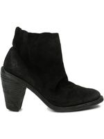 Guidi bottines à talon biseauté - Noir