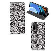 Xiaomi Poco M3 | Redmi 9T Smart Cover Black Flowers