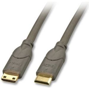 Lindy 0.5m HDMI CAT2 HDMI kabel 0,5 m HDMI Type C (Mini) Zwart