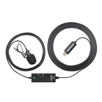 Mantona Lavalier Microfoon voor GoPro 3/3+/4, Lavalier-condensatormicrofoon, 2,8 m, mini-USB-stekker, GoPro 3 3+ 4