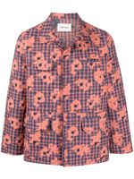 Henrik Vibskov veste en denim à fleurs - Orange