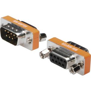 Digitus Serieel Adapter [1x D-sub bus 9-polig - 1x D-sub stekker 9-polig] Zilver, Oranje, Zwart